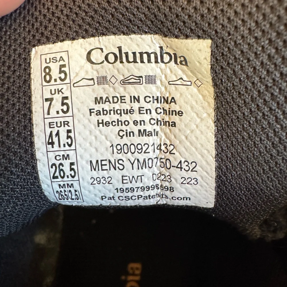 Columbia worn only
